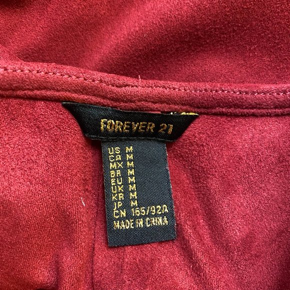 Forever 21 Faux Suede Lace Up Dress - Picture 8 of 10